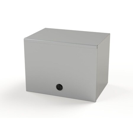 Saginaw Control & Engineering 1/4 Turn Latch Electrical Enclosures, 9 in H, 8 in D, 12 in W, NEMA 1, Carbon Steel SCE-L9N128LP